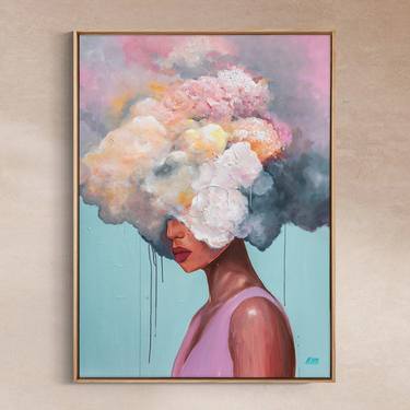 Original Abstract Expressionism Fantasy Painting by Nichapha Trongsiri