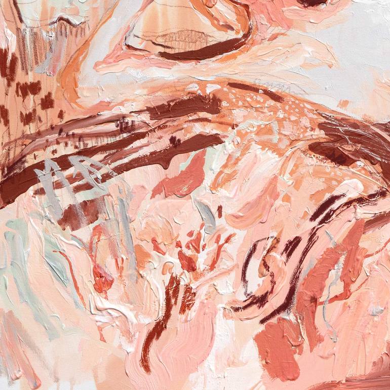 Original Abstract Expressionism Women Painting by Nichapha Trongsiri