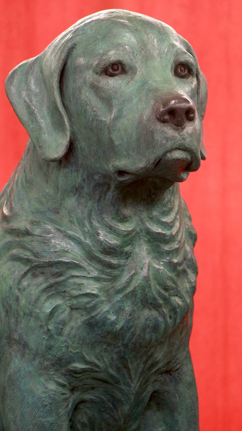 Original Realism Dogs Sculpture by Willem Botha