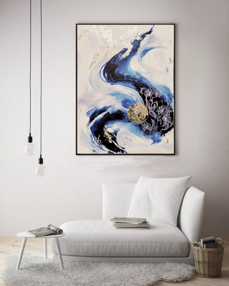 Original Abstract Expressionism Abstract Painting by Mariam Haydar