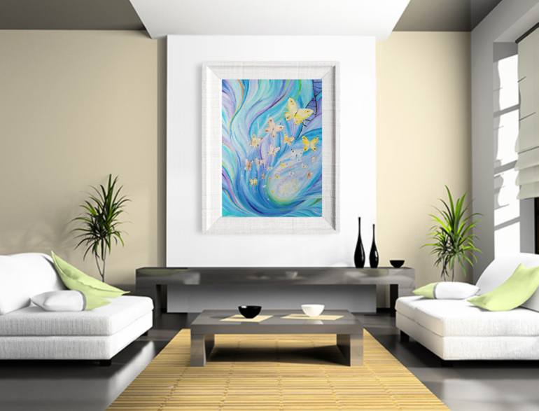 Original Abstract Expressionism Abstract Painting by Ingrida Grosmane