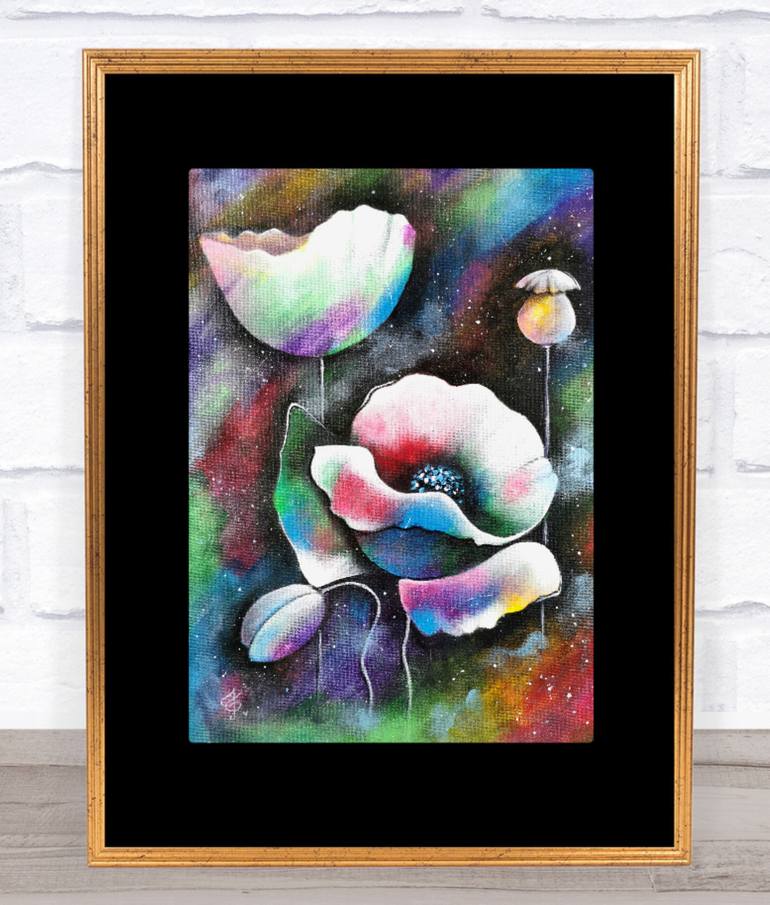 Original Abstract Expressionism Fantasy Painting by Ingrida Grosmane