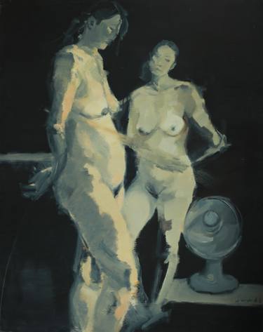 Print of Expressionism Nude Paintings by huang fei