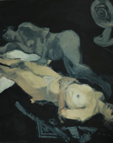 Print of Nude Paintings by huang fei