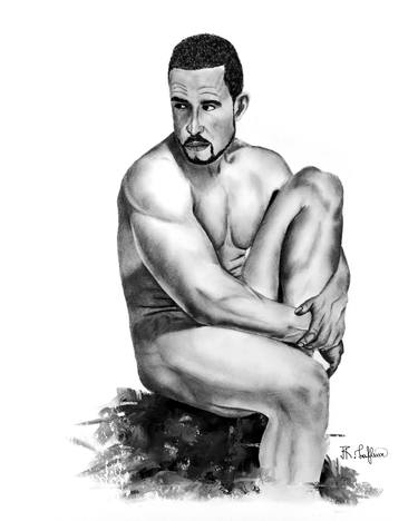Print of Art Deco Nude Drawings by Ronel Lafleur