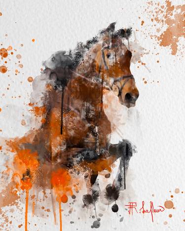 Print of Abstract Animal Digital by Ronel Lafleur
