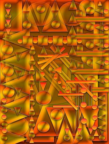 Print of Geometric Mixed Media by Edward Sawyer