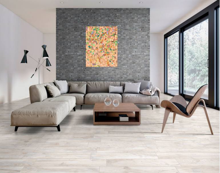Original Art Deco Abstract Mixed Media by Edward Sawyer