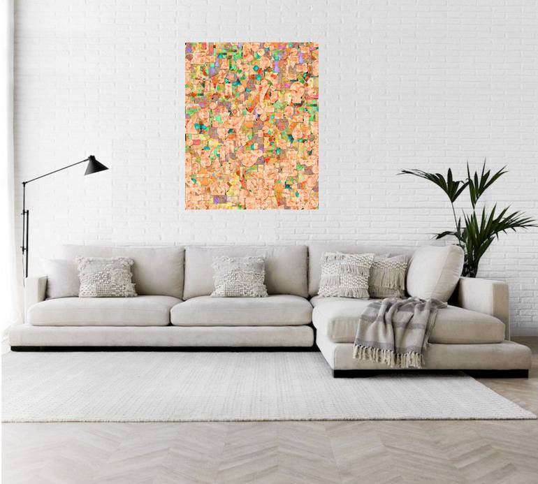 Original Art Deco Abstract Mixed Media by Edward Sawyer