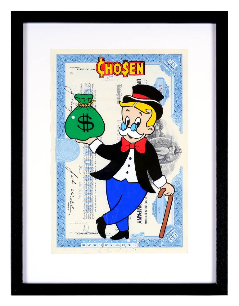 Uncle Richie Rich Money Bag Drawing by Chosen Art | Saatchi Art