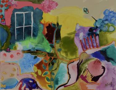 Print of Abstract Expressionism Garden Paintings by Marie-Christine Fiset