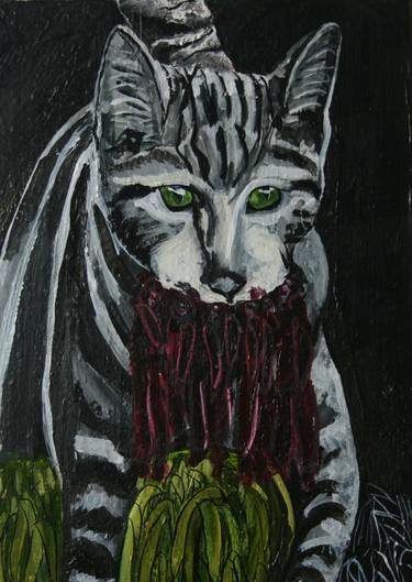 Original Cats Paintings by Siobhan Dempsey