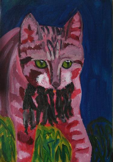 Original Cats Paintings by Siobhan Dempsey