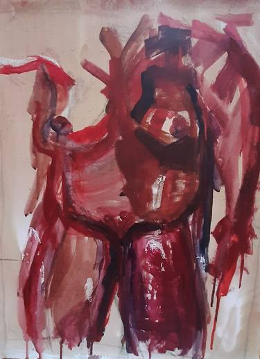 Print of Portraiture Nude Paintings by Siobhan Dempsey