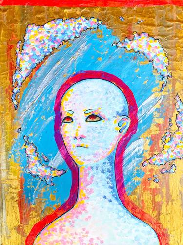 Original Abstract Portrait Paintings by Olga Li