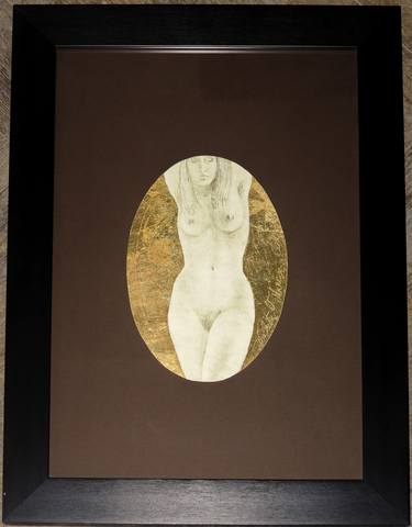 Nude in oval passepartout - Limited Edition of 1 thumb