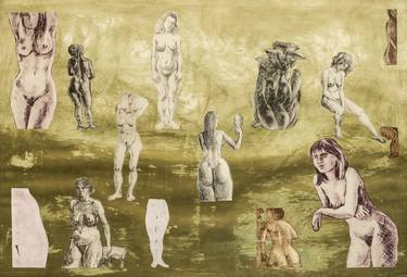 Print of Figurative Nude Printmaking by Mircea Nechita
