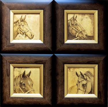 Print of Figurative Horse Drawings by Mircea Nechita