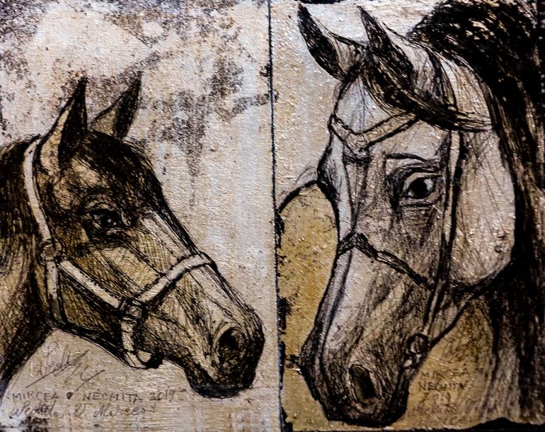 Original Figurative Animal Drawing by Mircea Nechita