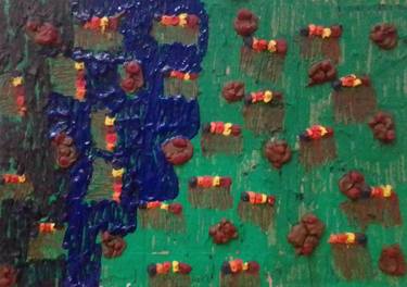 Original Abstract Nature Painting by Yeshaya Dank