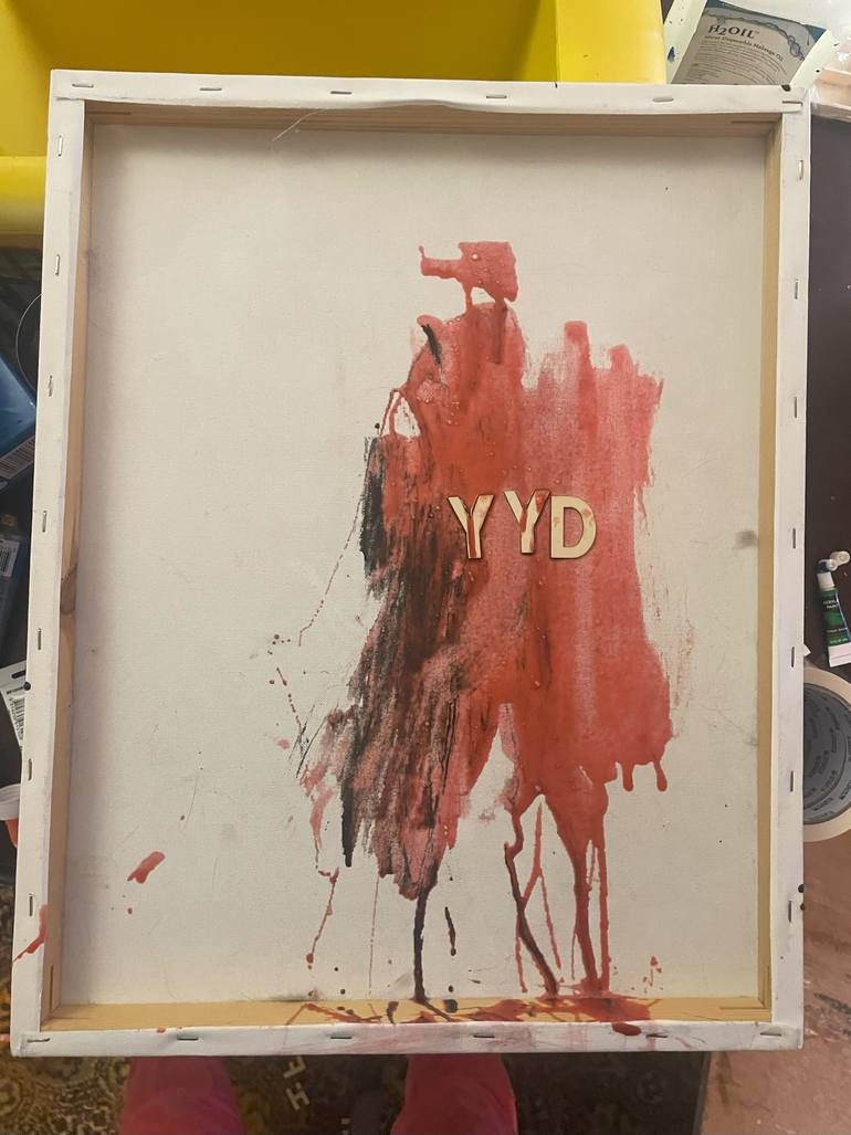 Original Symbolism Typography Mixed Media by Yeshaya Dank