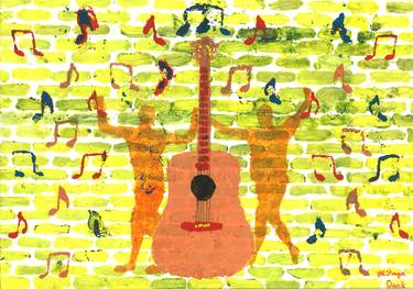 Print of Conceptual Music Paintings by Yeshaya Dank