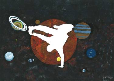 Print of Modern Outer Space Paintings by Yeshaya Dank