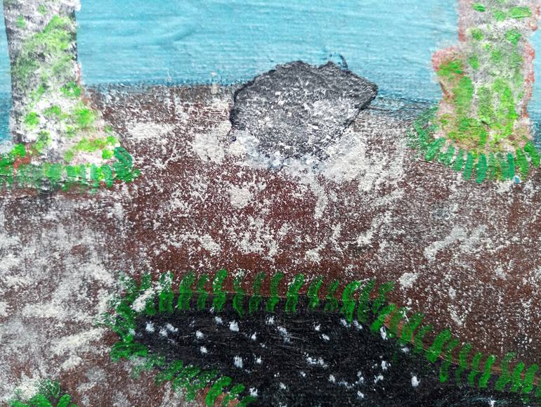 Original Conceptual Nature Painting by Yeshaya Dank