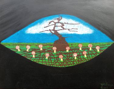 Original Conceptual Tree Paintings by Yeshaya Dank