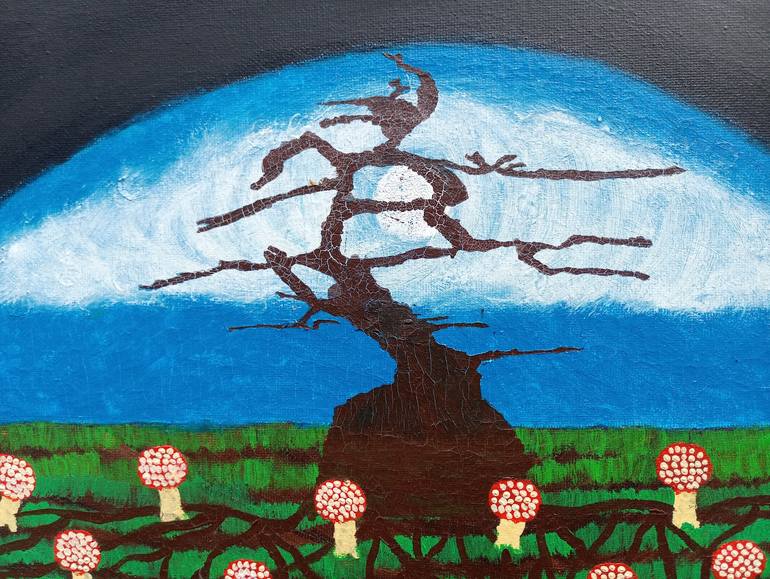Original Tree Painting by Yeshaya Dank