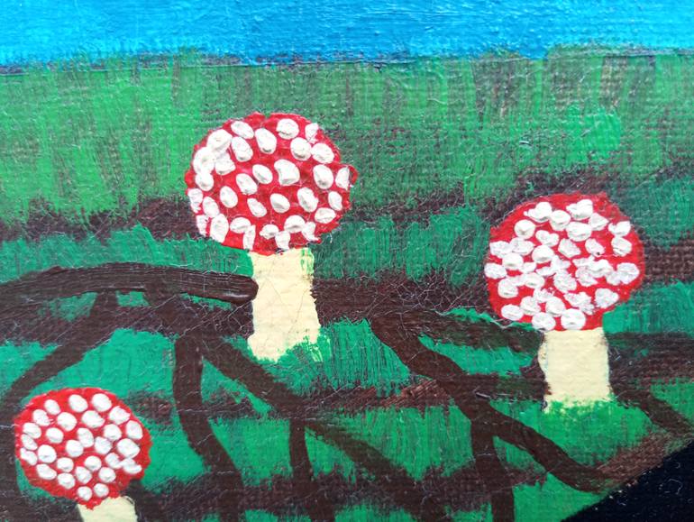 Original Abstract Landscape Painting by Yeshaya Dank