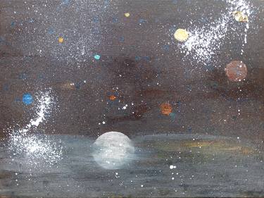 Print of Conceptual Outer Space Paintings by Yeshaya Dank