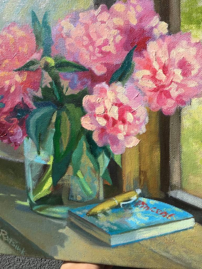 Original Impressionism Still Life Painting by Yevheniia Ratsiuk