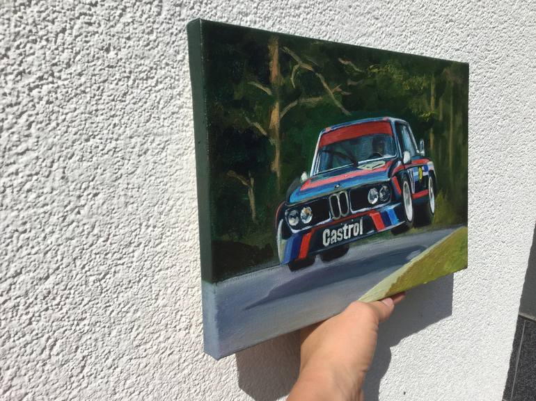 Original Realism Car Painting by Yevheniia Ratsiuk