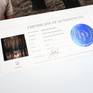 Signed and Embossed Certificate of Authenticity