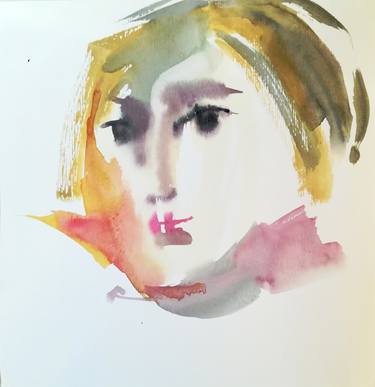 Print of Expressionism Portrait Paintings by Nelli Trubnikova-Omelchenko