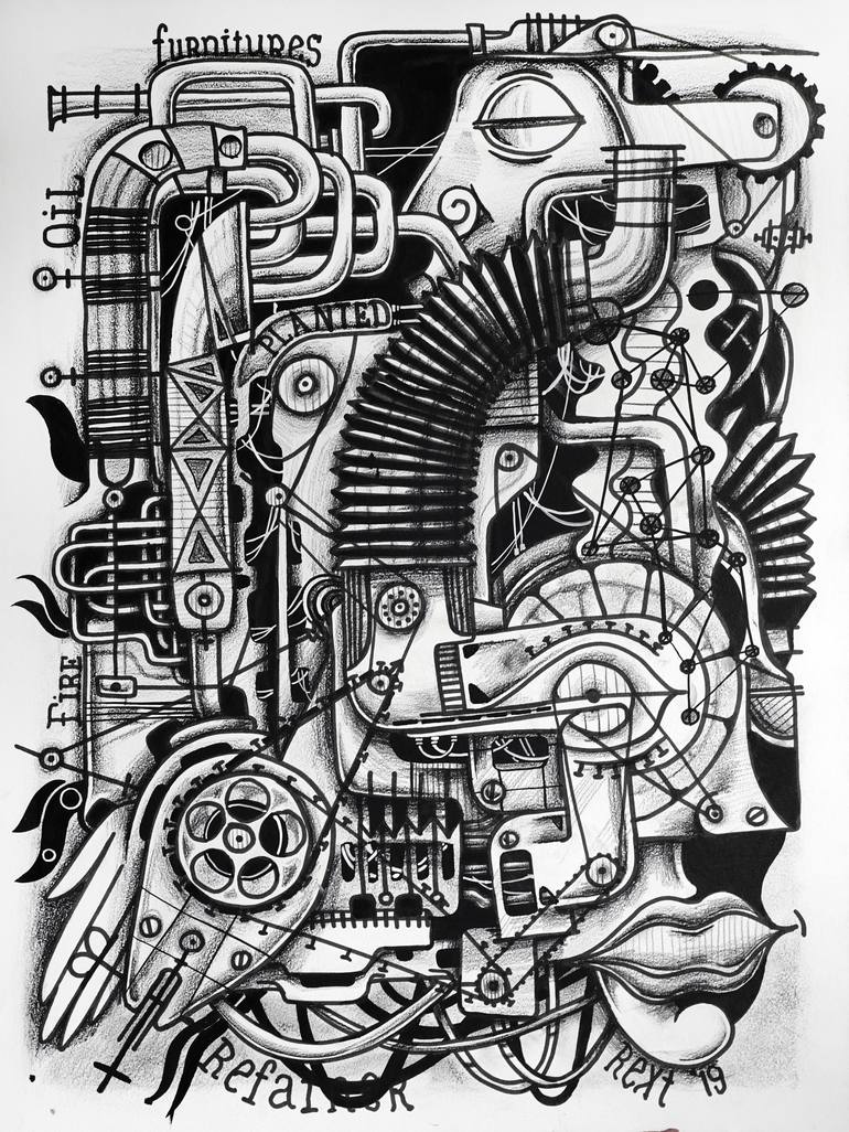 Machinery Drawing by Aleksandr Rext Saatchi Art