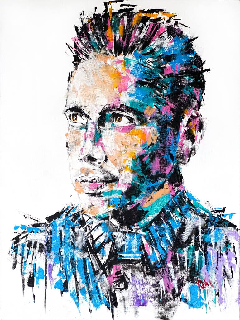 Andre Painting by Aleksandr Rext | Saatchi Art