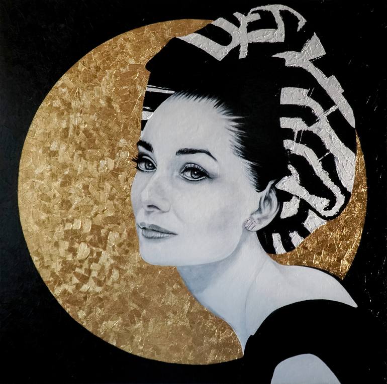 Audrey Hepburn Painting by Aleksandr Rext | Saatchi Art