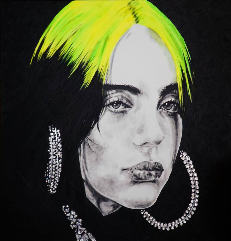 Billie Eilish Painting by Aleksandr Rext | Saatchi Art