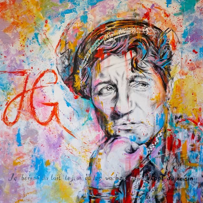 Jean Gabin Painting by Aleksandr Rext | Saatchi Art