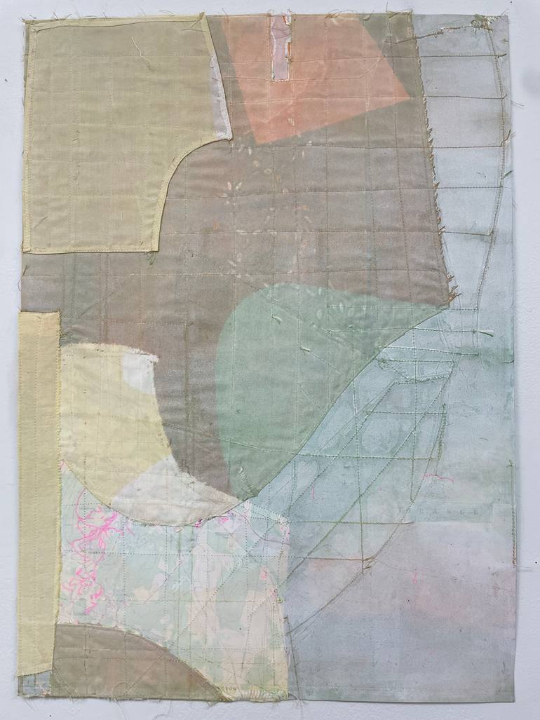 Original Minimalism Abstract Collage by Susan Smereka