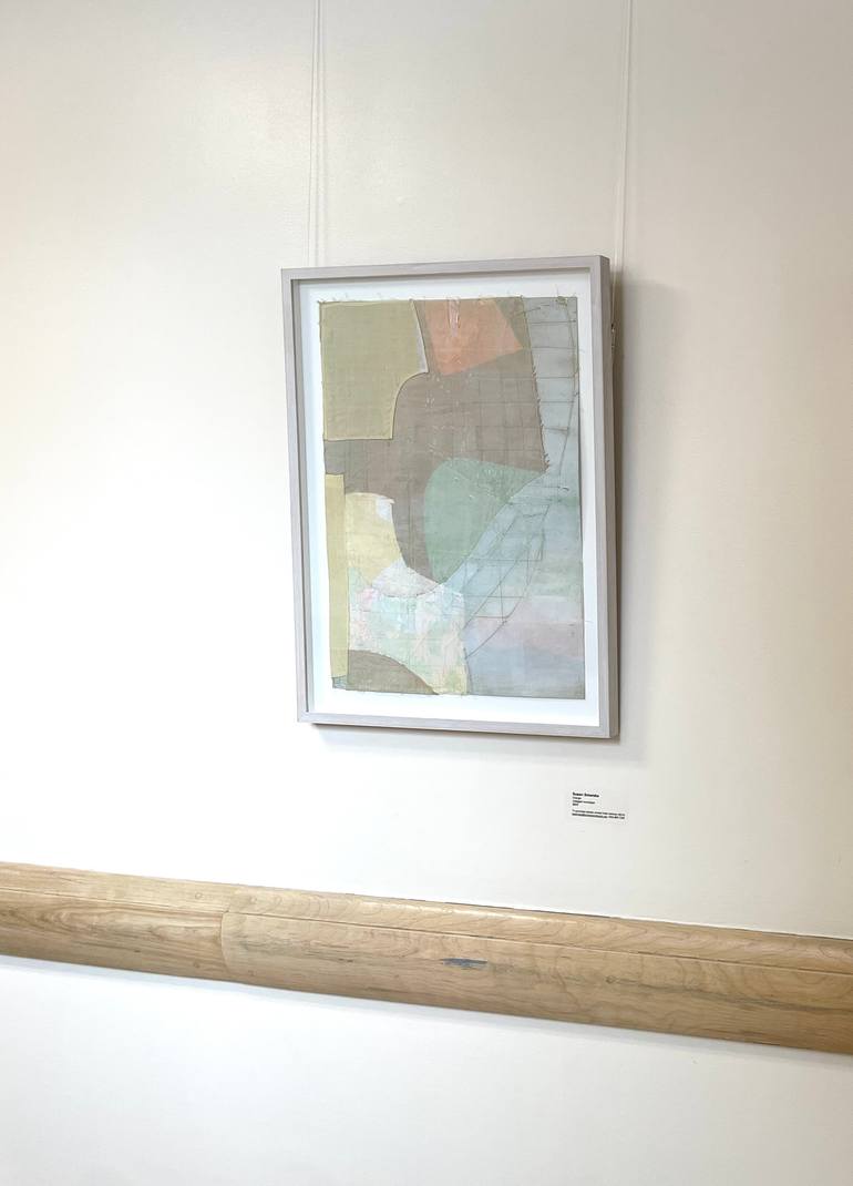 Original Minimalism Abstract Collage by Susan Smereka