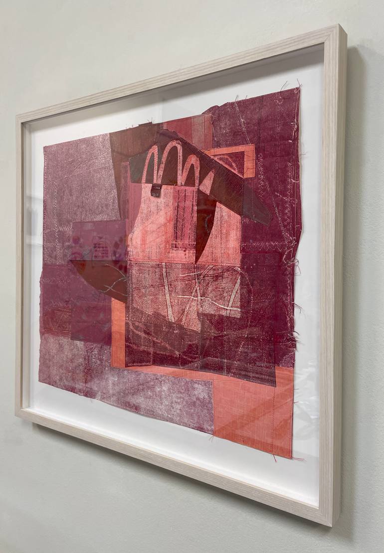 Original Modernism Abstract Collage by Susan Smereka