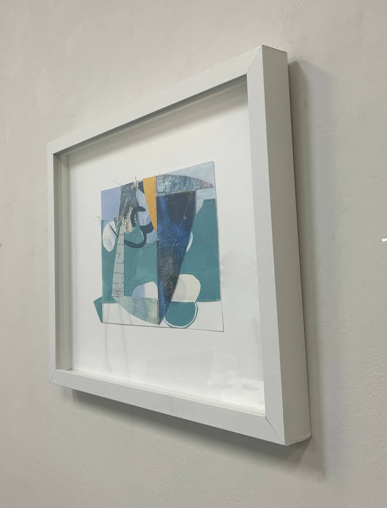 Original Modernism Abstract Collage by Susan Smereka