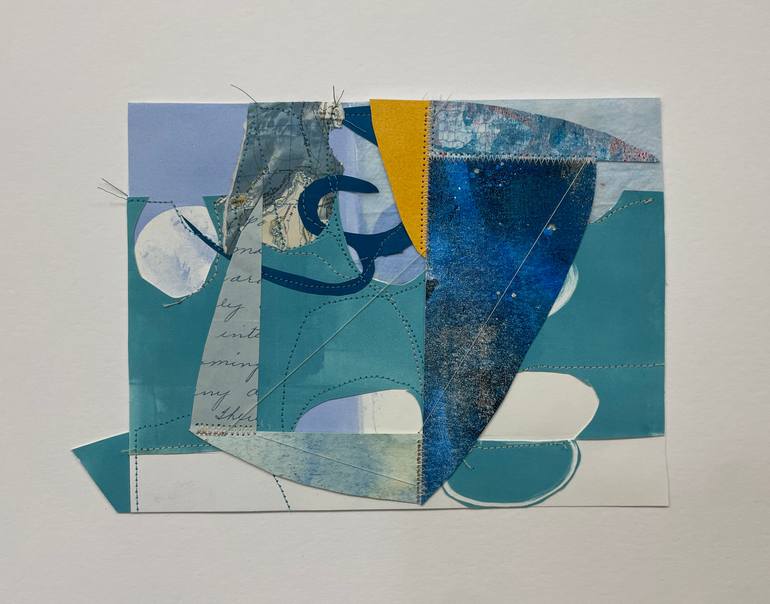 Original Modernism Abstract Collage by Susan Smereka