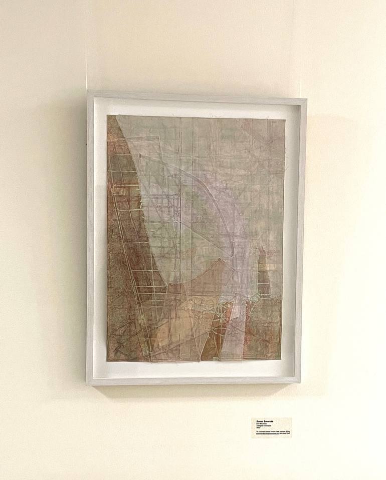 Original Modernism Abstract Collage by Susan Smereka