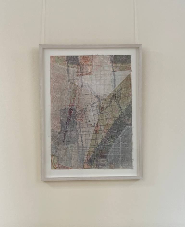 Original Modernism Abstract Collage by Susan Smereka