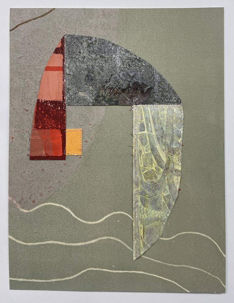 Original Abstract Collage by Susan Smereka