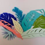Tropical Colorful Plants Wall Sculpture by Erin Wolf